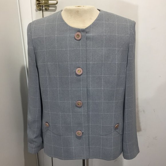 VINTAGE NANCY PLAID JACKETS SIZE 13 - Picture 4 of 6